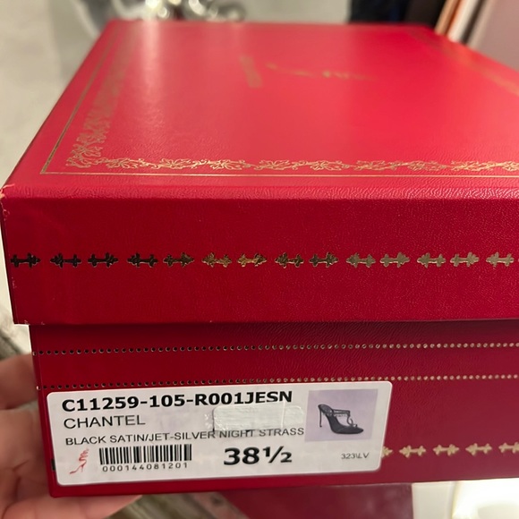 RENE CAOVILLA HIGH HEEL SANDAL CRYSTALS BRAND NEW SZ 38.5 SHOE - Picture 5 of 6